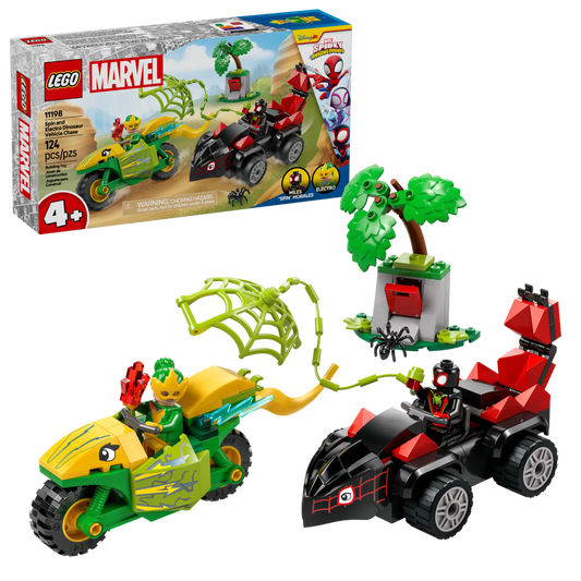 LEGO Marvel 11198 Spin and Electro Dinosaur Vehicle Chase